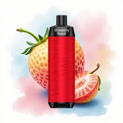 Al Fakher Crown Bar 8000 Crystal Jordbær Punch 600mAh Type-C 5mg Nikotin