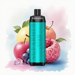 Al Fakher Crown Bar 8000 Crystal Sort Solbær Is med 5mg nikotin og 600mAh